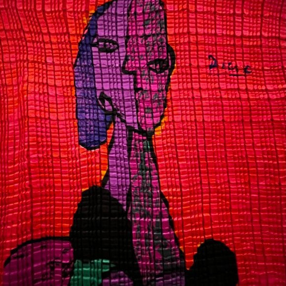 Valentina,PICASSO Design 2 sided TOP WEAR or FRAME IT Or PILLOW COVER  stretchy - Picture 10 of 10